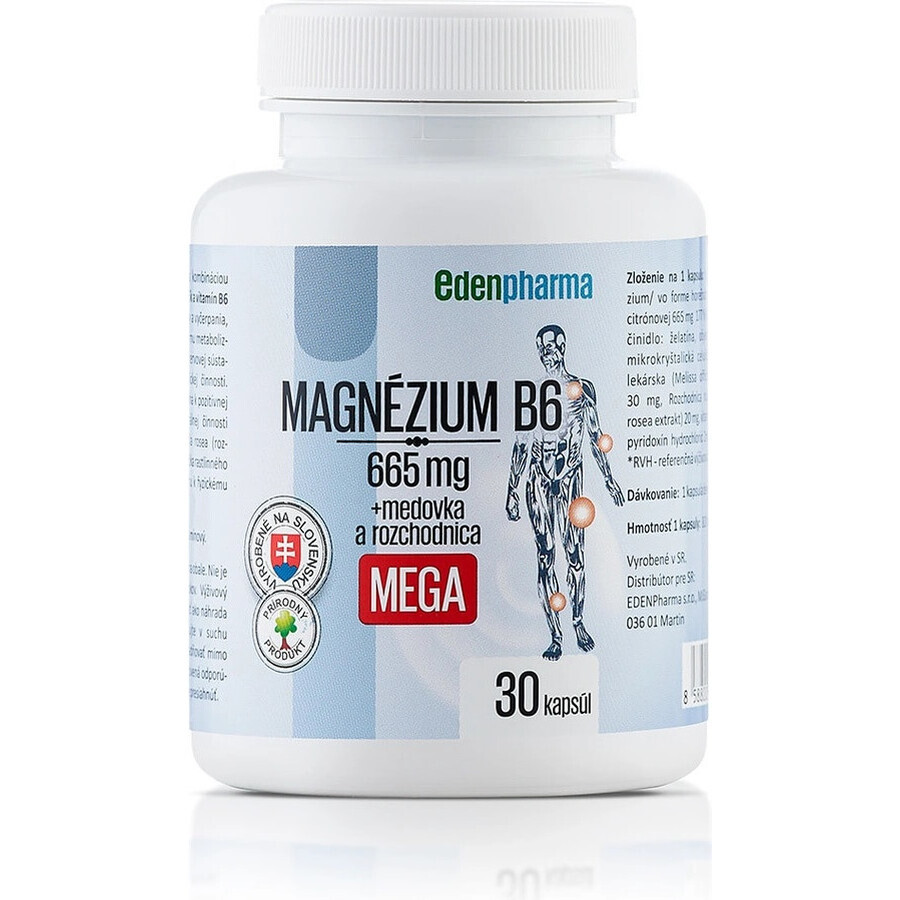 EDENPharma MAGNESIO + Vitamina B6 1×30 tbl