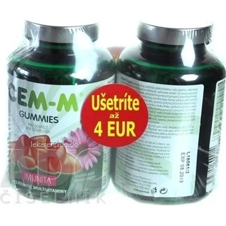 CEM-M GUMMIES GUMMIES INMUNIDAD 2×60 piezas, complemento alimenticio
