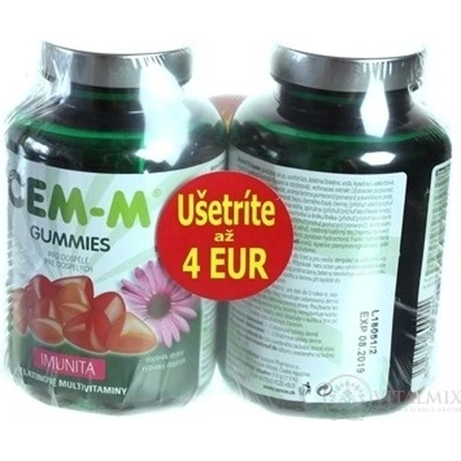 CEM-M GUMMIES GUMMIES INMUNIDAD 2×60 piezas, complemento alimenticio