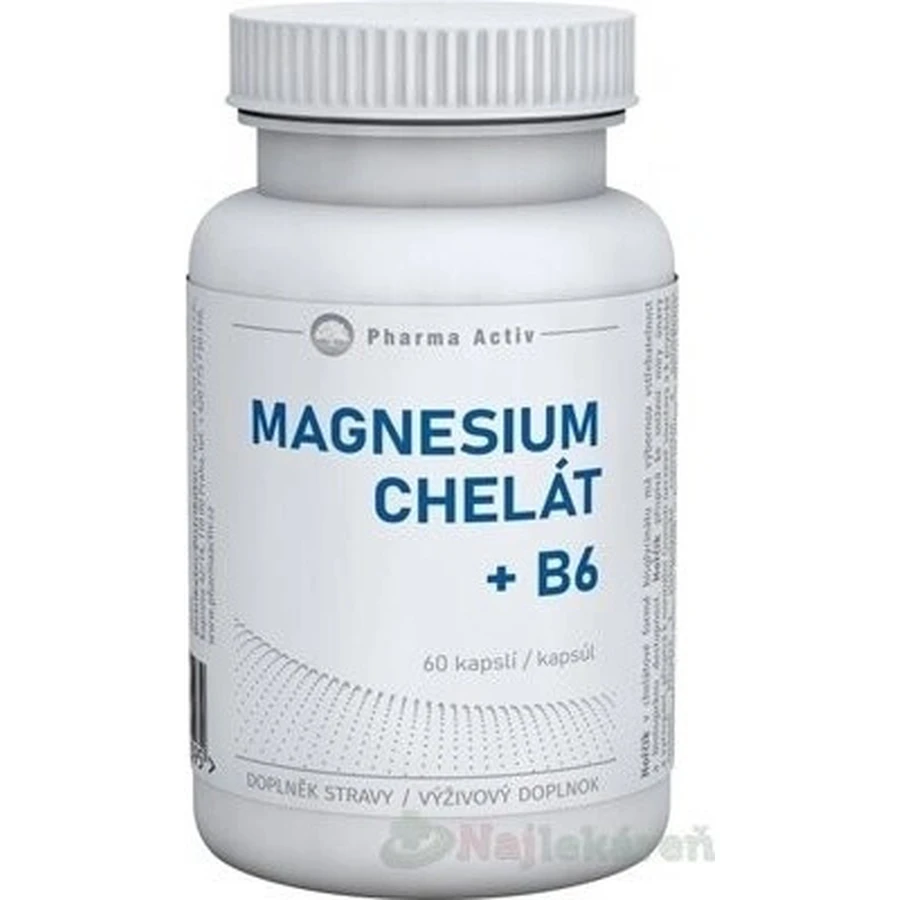 Pharma Activ MAGNESIUM CHELATE MAGNESIUM + B6 1×60 tbl, voedingssupplement