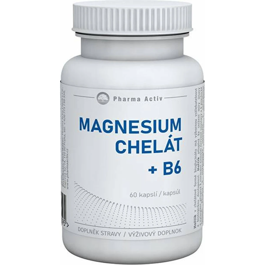Pharma Activ MAGNESIUM CHELATE MAGNESIUM + B6 1×60 tbl, voedingssupplement
