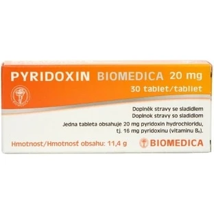 Pyridoxine 20 mg 1×30 tbl, voedingssupplement
