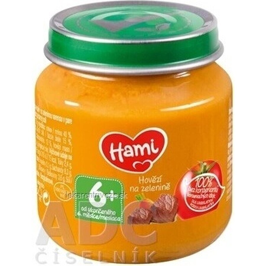 Hami rundvlees met groenten 1×125 g, (vanaf einde 6e maand)