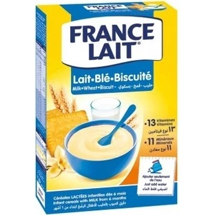 FRANKRIJK LAIT tarwepap met melk, koekjes 1×250g, melkpap