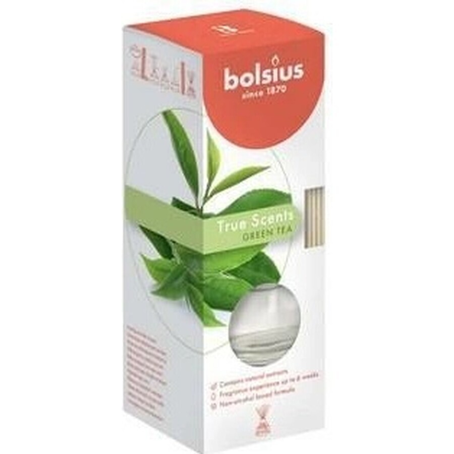 Bolsius Aromatic 2.0 Green Tea Diffuser Scented Sticks 1×45 ml, fragrance for apartment Bolsius Aromatic 2.0 Green Tea Diffuser Scented Sticks 1×45 ml, fragrance for apartment