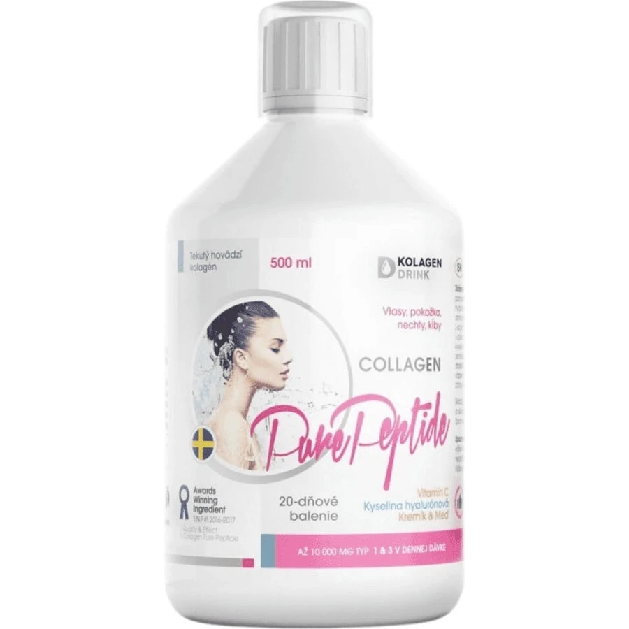 CollagenDrink Collagen 10000 hydrolyzed bovine collagen 1×500 ml, 20 doses per pack