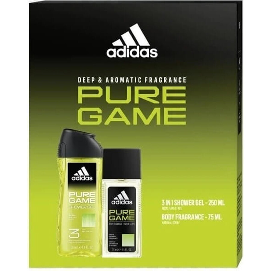 Adidas uomini puro gioco cartuccia (dns + sg) 1 × 1 pc, confezione regalo Adidas uomini puro gioco cartuccia (dns + sg) 1 × 1 pc, confezione regalo