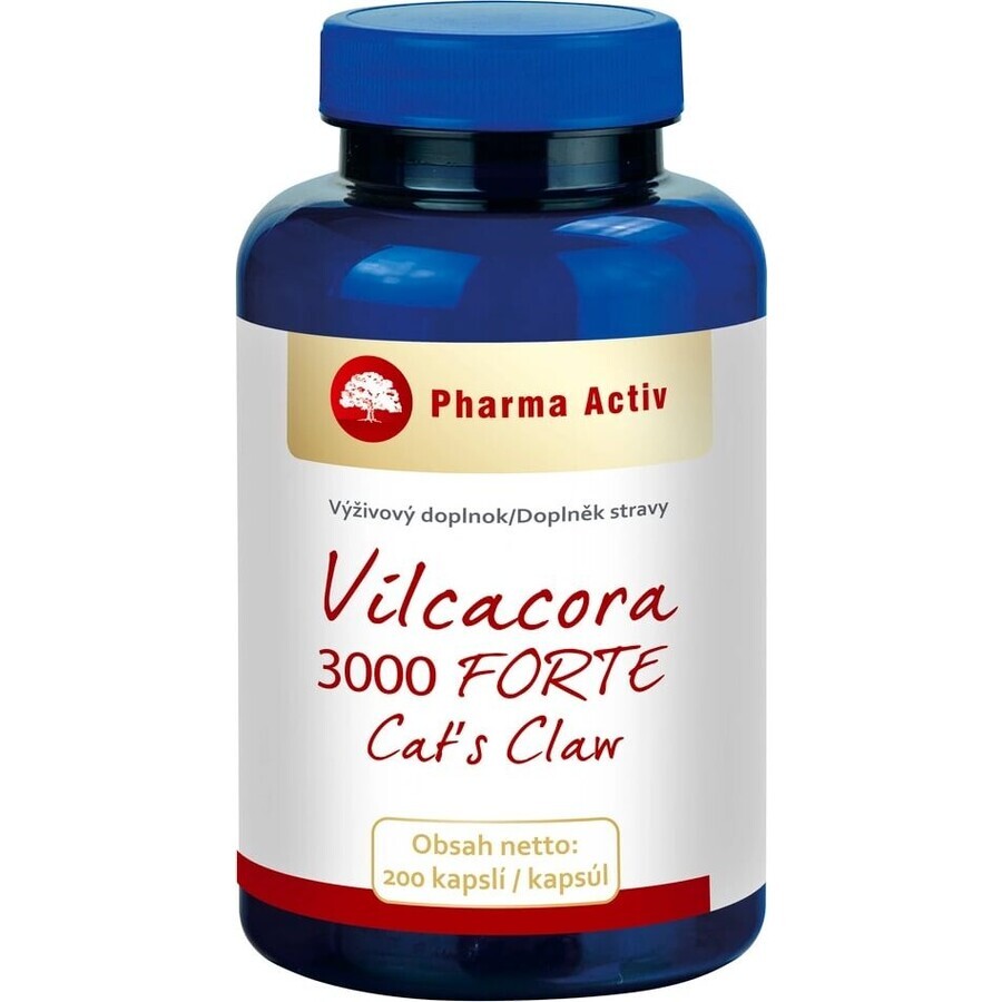 Pharma Activ Vilcacora 3000 FORTE Cat´s Claw 1×200 cps, food supplement