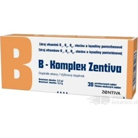 B-Komplex Zentiva 30 tbl 1×30 tbl, vitamina B