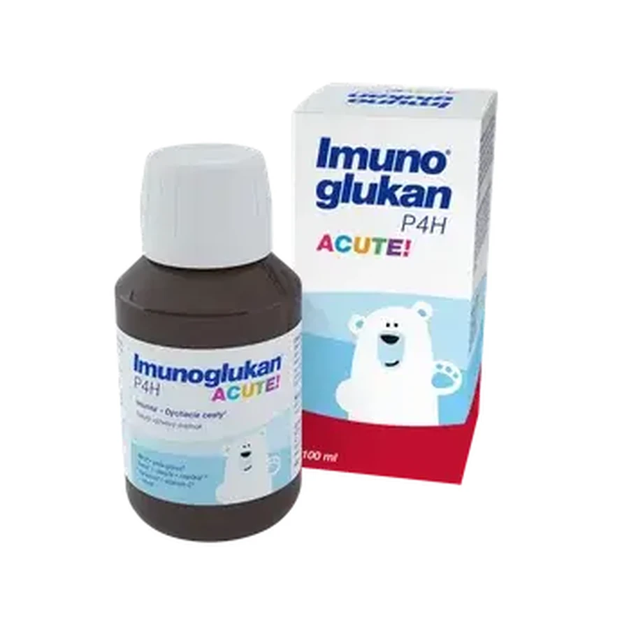 Immunoglucan P4H ACUTE KIDS 1×100 ml, susținerea imunității