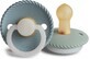 Suzete din cauciuc FRIGG Rope Stone Blue Night/ Sage Night, 0-6m, pachet dublu 1&#215;2 buc