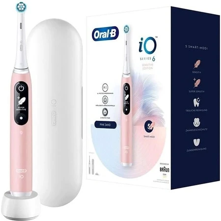 Toothbrush Oral-B iO Series 6 Pink 1×1, electric toothbrush