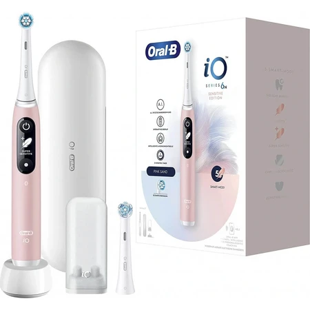 Toothbrush Oral-B iO Series 6 Pink 1×1, electric toothbrush