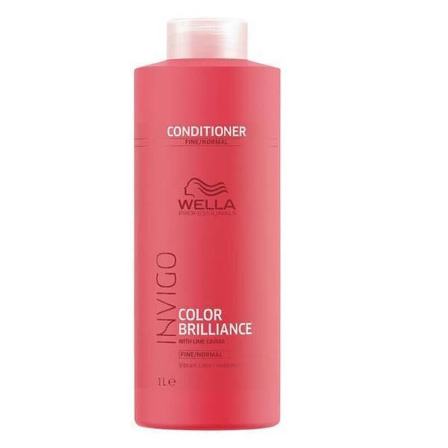 Acondicionador para cabello teñido Invigo Colour Brilliance Fin-Normal, 1000 ml, Wella Professionals