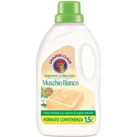 Detergente líquido para ropa Chanteclair Muschio Bianco 27 lavados, 1×1500 ml