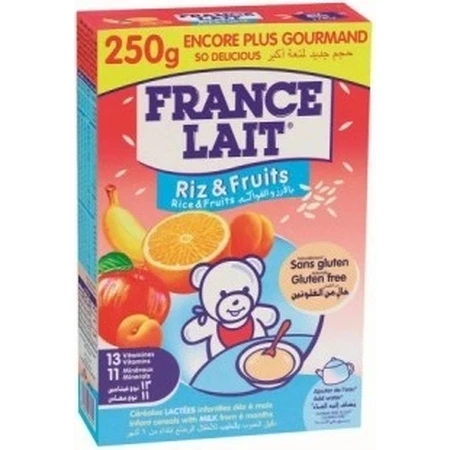 FRANCE LAIT Reisbrei mit Milch und Obst 1×250g, Babybrei