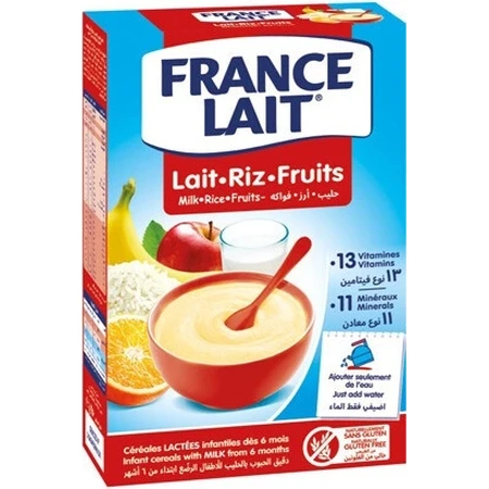 FRANCE LAIT Reisbrei mit Milch und Obst 1×250g, Babybrei