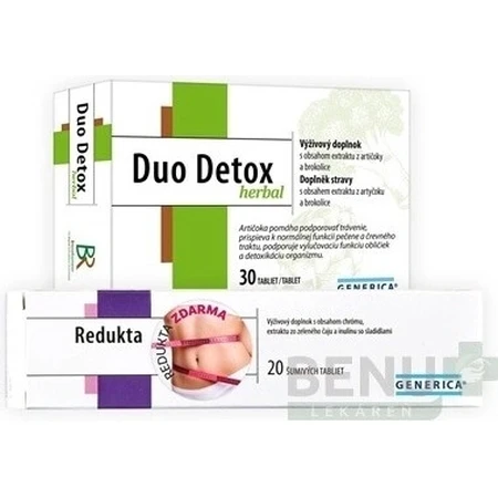GENERICA DUO DETOX Kruiden 1×30 tbl, voedingssupplement