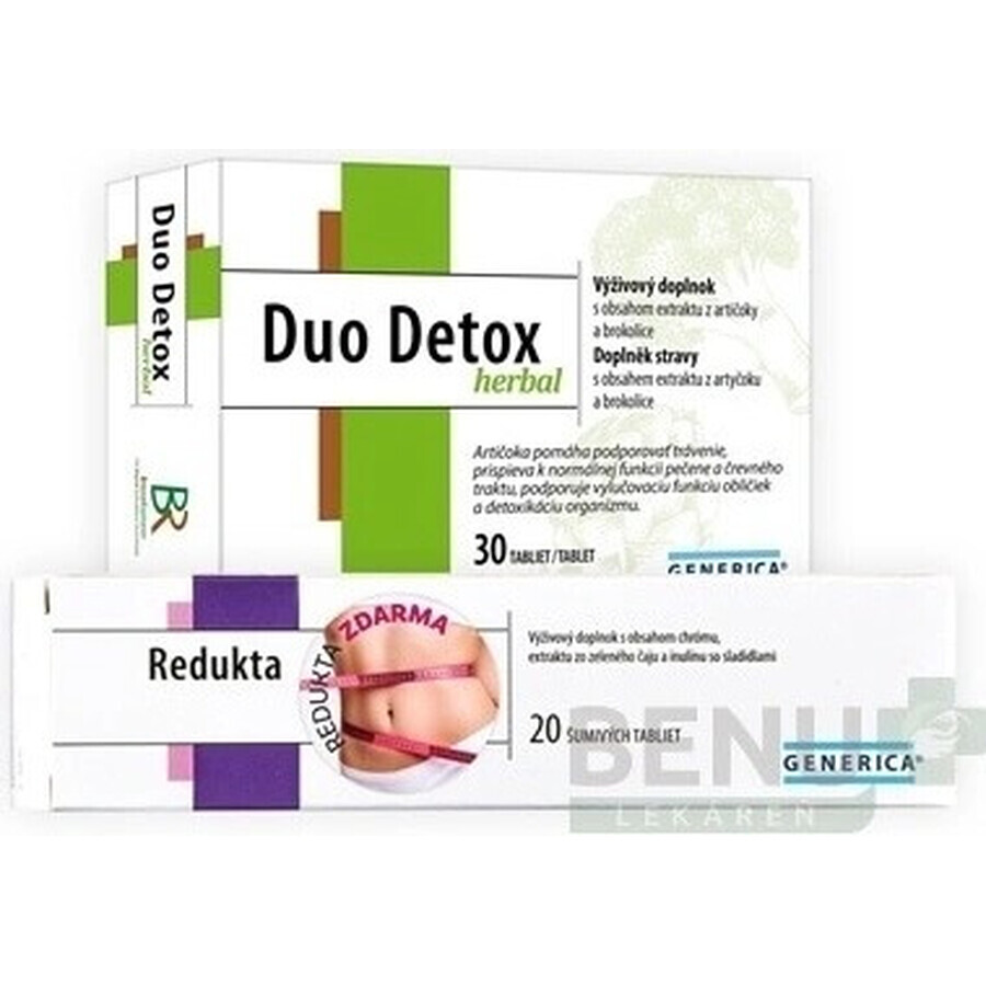 GENERICA DUO DETOX Herbal 1×30 tbl, supliment alimentar