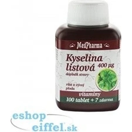 MedPharma ACIDO FÓLICO 400 mcg 1×107 tbl, ACIDO FÓLICO