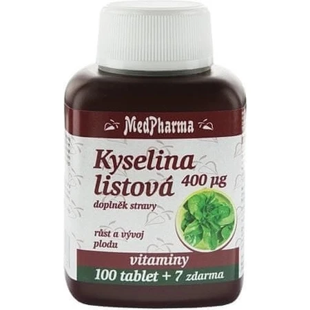 MedPharma ACIDO FÓLICO 400 mcg 1×107 tbl, ACIDO FÓLICO