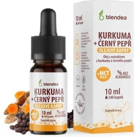 BLENDEA BIO KURKUMA+ PIPPERIN 1×90 cps, complemento alimenticio