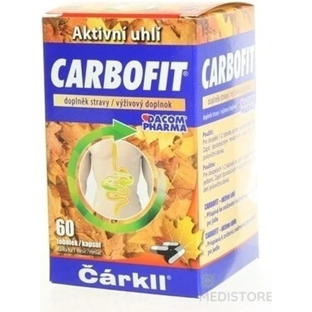 CARBOFIT Carbón vegetal 1×60 cps, carbón activado