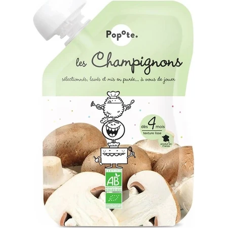 POPOTE Organic mushroom cap 120 g, 4+ 1×120 g