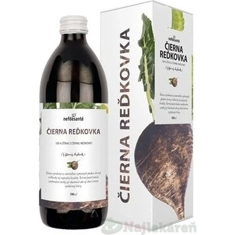 Nefdesanté Black Ridiche 1×500 ml, sap, met vitamine C