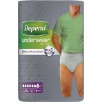 DEPEND NORMAL L/XL for men 1×9 pcs, stretchy briefs DEPEND NORMAL L/XL for men 1×9 pcs, stretchy briefs
