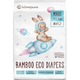 Woopies Houten Lepel Woopies Baby ECO Luiers Maxi 12+ kg 28 stuks 1×28st, ECO Luiers