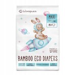 Lingură din lemn Woopies Baby ECO Scutece Maxi 12+ kg 28 buc 1×28pcs, Scutece ECO