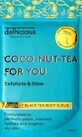 Delhicious, Coconut Black Tea Body Scrub 1&#215;100 g, body scrub