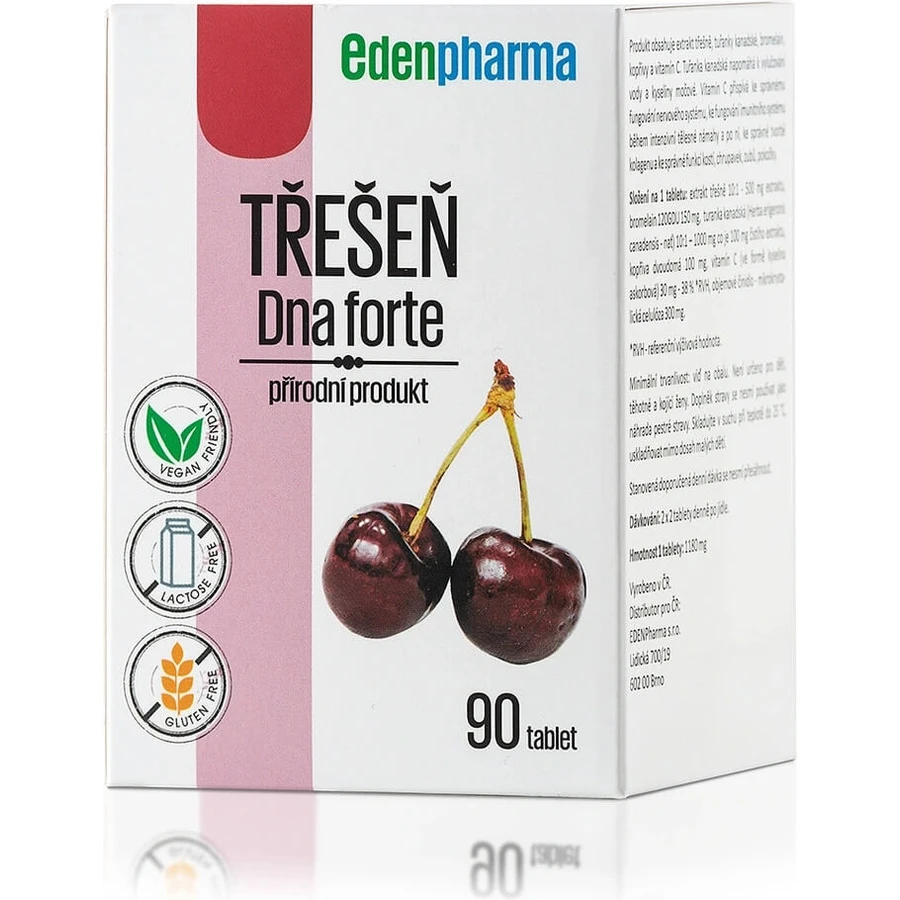 EDENPharma Kersen-DNA forte 1×90 tbl, voedingssupplement
