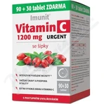 Imunit Vitamine C 1200 mg URGENT met rozenbottels 1×90+30 tbl, voedingssupplement