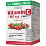 Imunit Vitamine C 1200 mg URGENT met rozenbottels 1×90+30 tbl, voedingssupplement