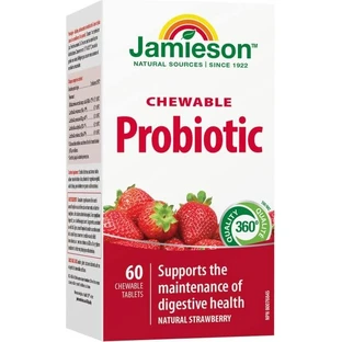JAMIESON PROBIOTISCHE TABLETTEN VOOR VERZACHTING 1×60 tbl, voedingssupplement