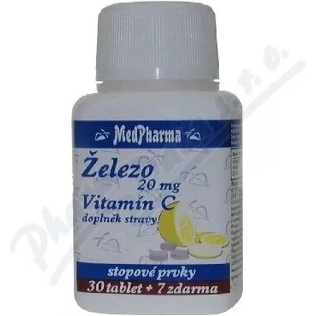 MedPharma FIER 20MG + Vit. C 1×37 tbl, hierro
