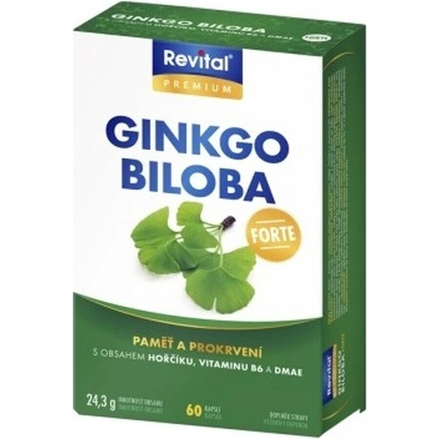 VITAR Ginkgo biloba Forte 1×60 cps, complemento alimenticio
