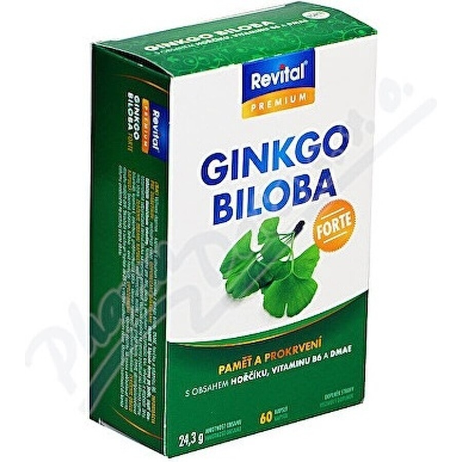 VITAR Ginkgo biloba Forte 1×60 cps, complemento alimenticio