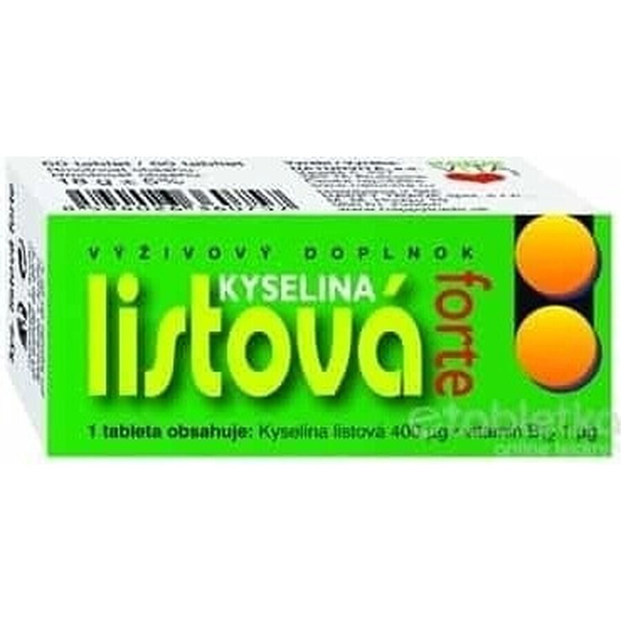 NATURVITA LEAF ACID FORTE 1×60 tbl, voedingssupplement