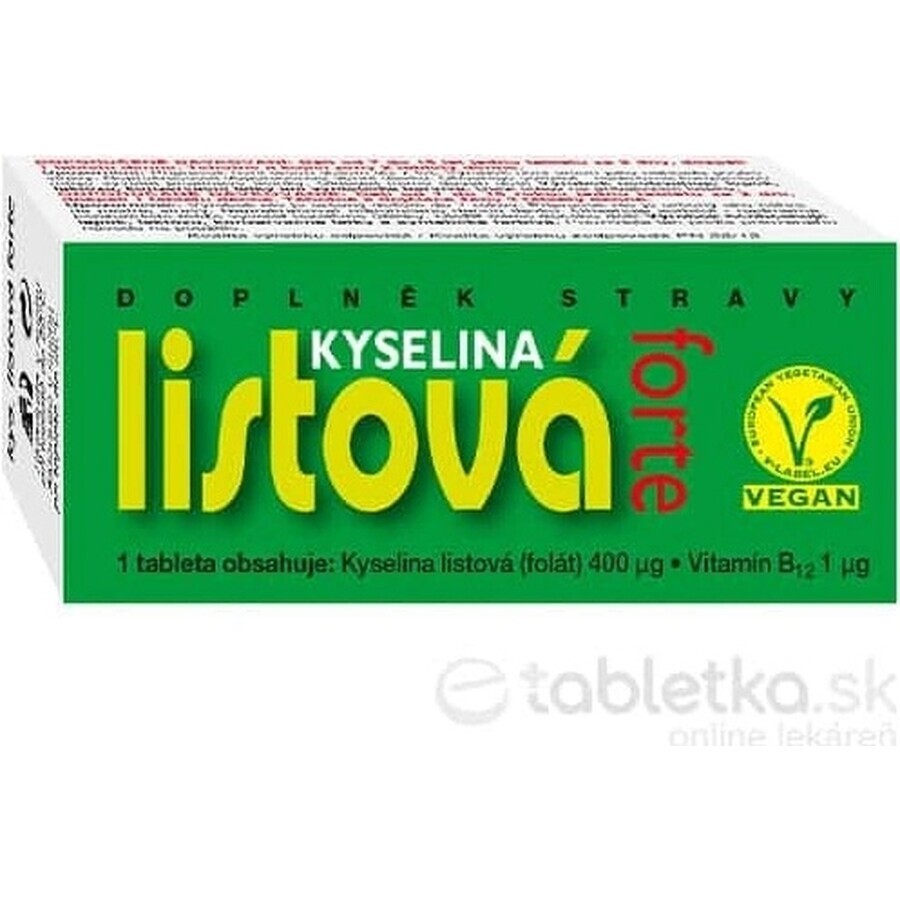 NATURVITA LEAF ACID FORTE 1×60 tbl, voedingssupplement