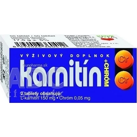 NATURVITA CARNITINE + CROM 1×50 tbl, carnitine + chrome