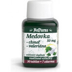 MedPharma MIELE 50MG + HOPE + VALERIANA 1×37 tbl, MIELE + HOPE + VALERIANA MedPharma MIELE 50MG + HOPE + VALERIANA 1×37 tbl, MIELE + HOPE + VALERIANA