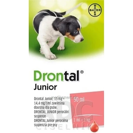 Drontal Junior 1×50 ml, Suspension für Hunde