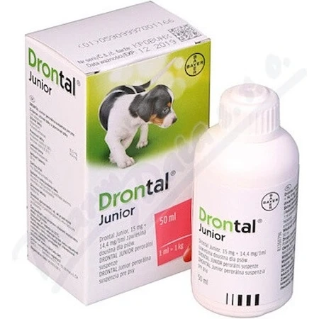 Drontal Junior 1×50 ml, Suspension für Hunde