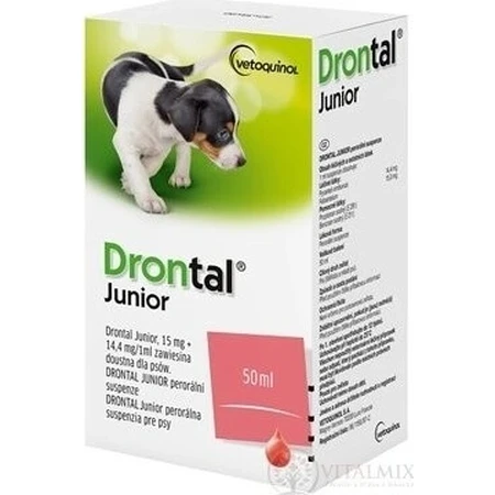Drontal Junior 1×50 ml, Suspension für Hunde