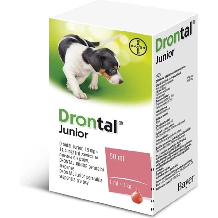 Drontal Junior 1×50 ml, Suspension für Hunde