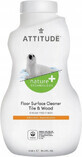 ATTITUDE Floor and Wood Cleaner with Lemon Peel Flavor 1&#215;1050 ml, floor cleaner