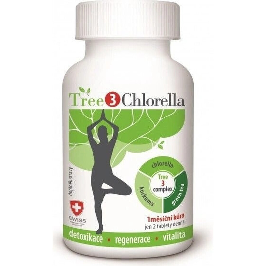 Tree3CHLORELLA 1×60 tbl, complemento alimenticio